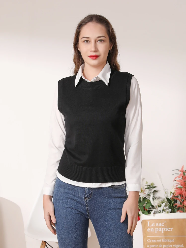 Kamizelka Damska Kamizelki Sweter Damski Kamizelka Sweter Sweterek Kamizelki Damskie Sweter Oversize Sweater Vest Kamizelka Damska Pikowana Sweater Women Swetry Damskie Sweterki Kamizelka Damska Dluga Sweaters Topy