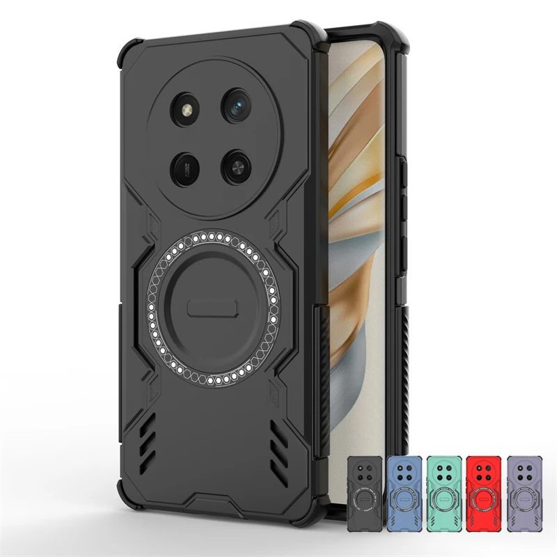 Cover posteriore per Honor Magic 7 Lite Custodia Honor Magic 7 Lite Adsorbimento magnetico Cover di ricarica wireless per custodia Honor Magic7 Lite