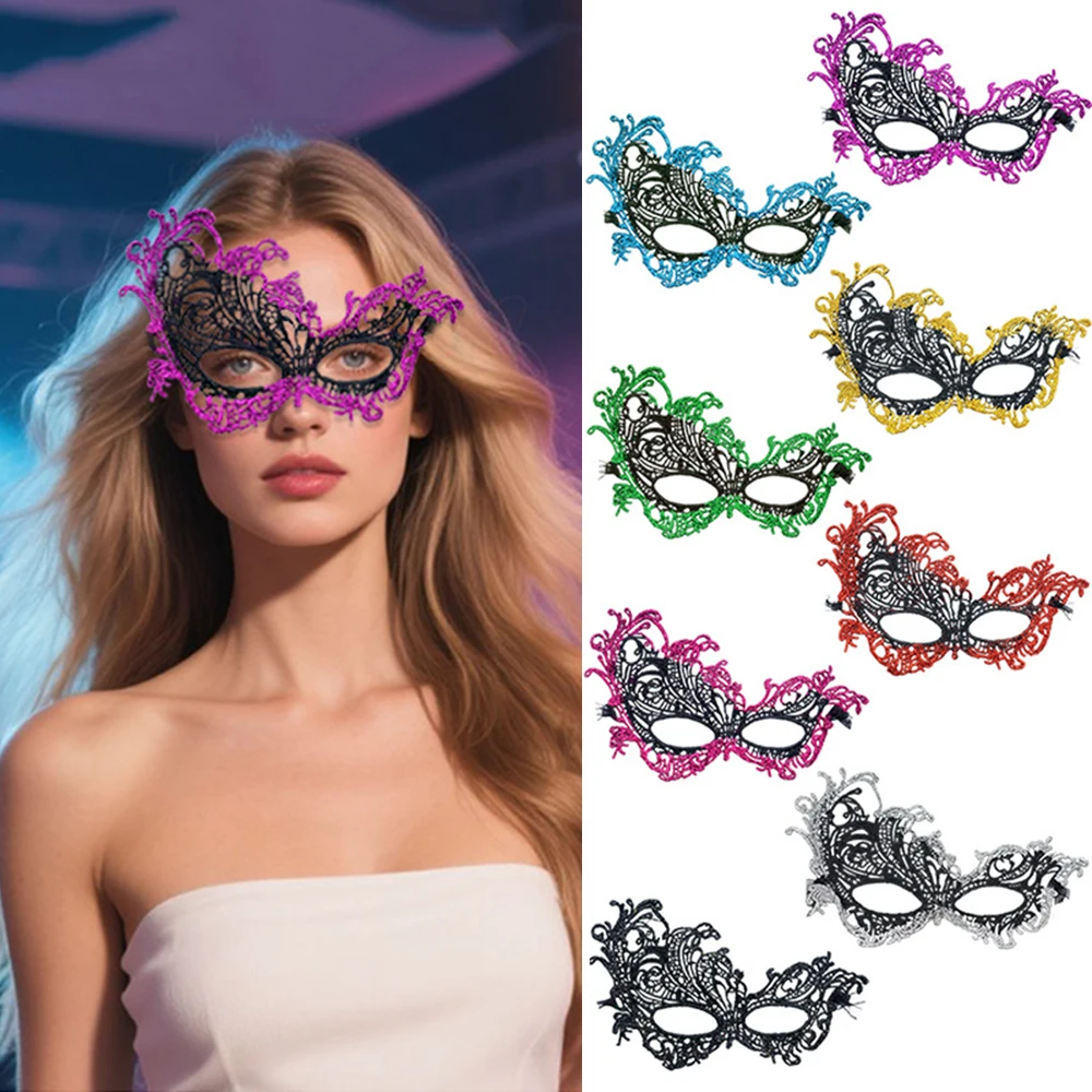 หน้ากากปาร์ตี้ หน้ากากแฟนซีแบบโปร่ง หน้ากากลูกไม้ครึ่งหน้า หน้ากากแฟนซีสร้างสรรค์สำหรับงานเต้นรำสวมหน้ากาก งานปาร์ตี้ฮาโลวีน