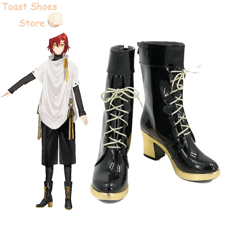 

Hanasaki Miyabi Cosplay Shoes Halloween Carnival Boots PU Shoes Vtuber Cosplay Props Costume Prop