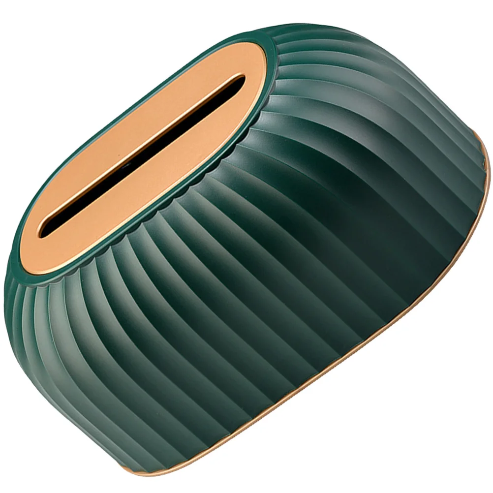 

Tissue Box Holder Premium Material Pumping Paper Cover Compact Napkin Storage for Home Office Cafe Desktop Tissue Dispenser