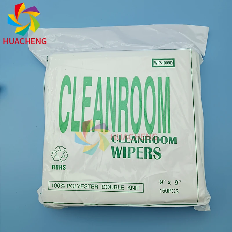 150Pcs Cleanroom Wiper Non Dust Cloth Clean Cleaning Tissue Wiping for Large Format Printer 9inch*9inch Dust Free Paper WIP1009D