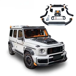 Suitable for 2018-2023 Mercedes Benz G-Class W464 modified with G900 carbon fiber front and rear lip mesh frame tail wings