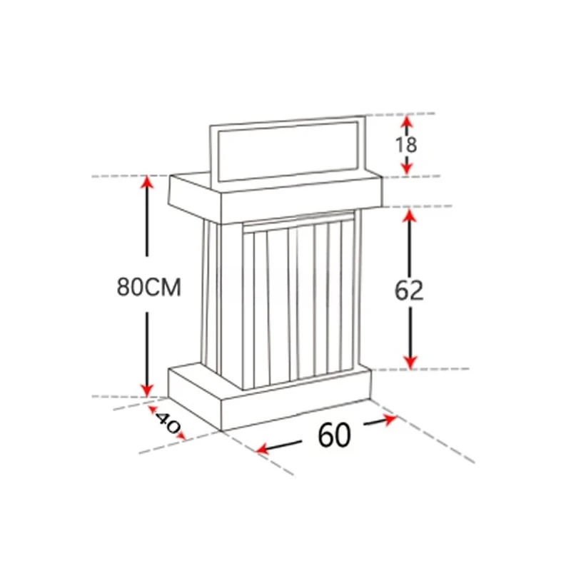 Retro schmiedeeiserne Rezeption Restaurant Willkommensbehälter kreative Bar