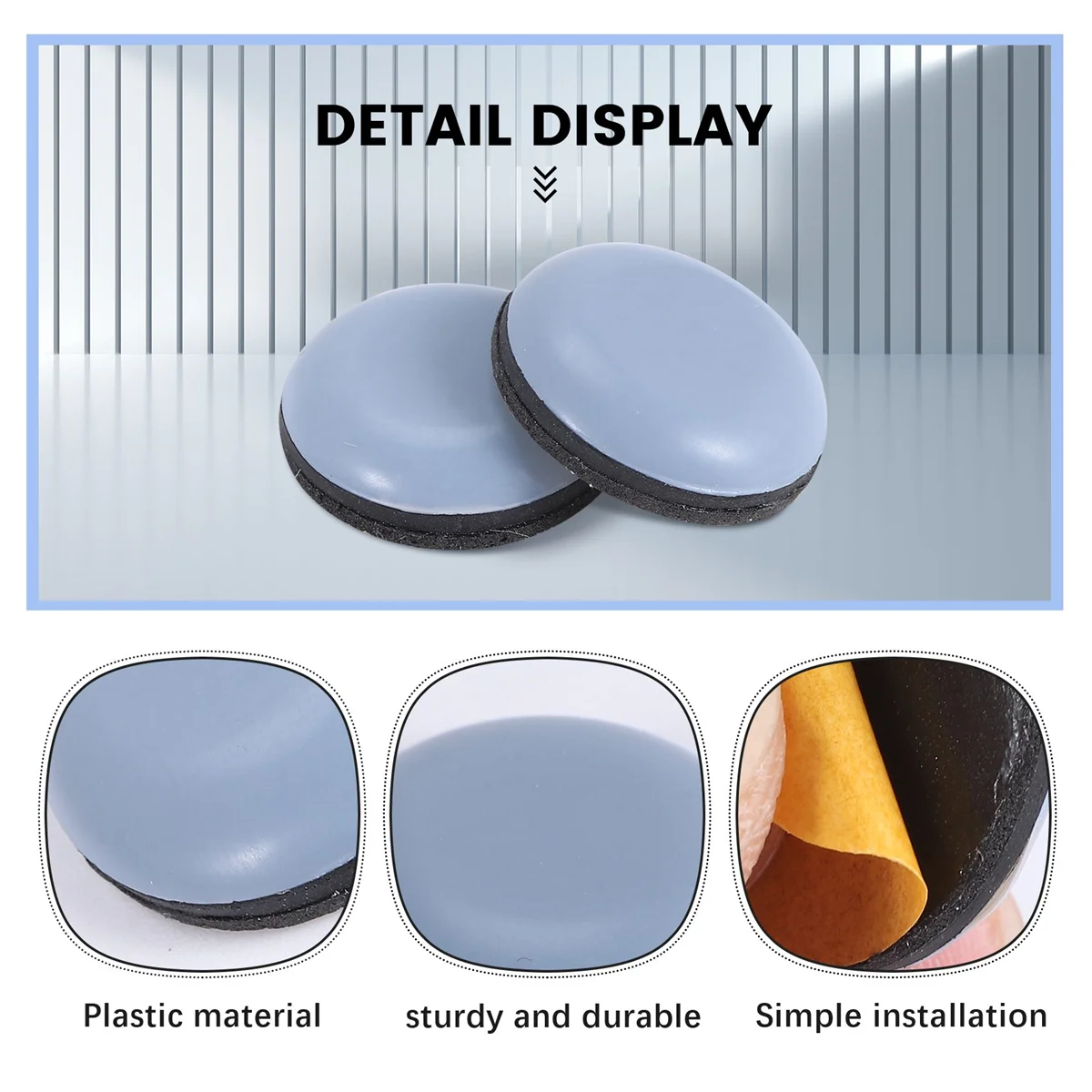 OQZEX 10Pcs Kitchen Appliance Sliders for Counter, Adhesive Caddy Sliding Tray Compatible with Most Coffee Makers, Air Fryers