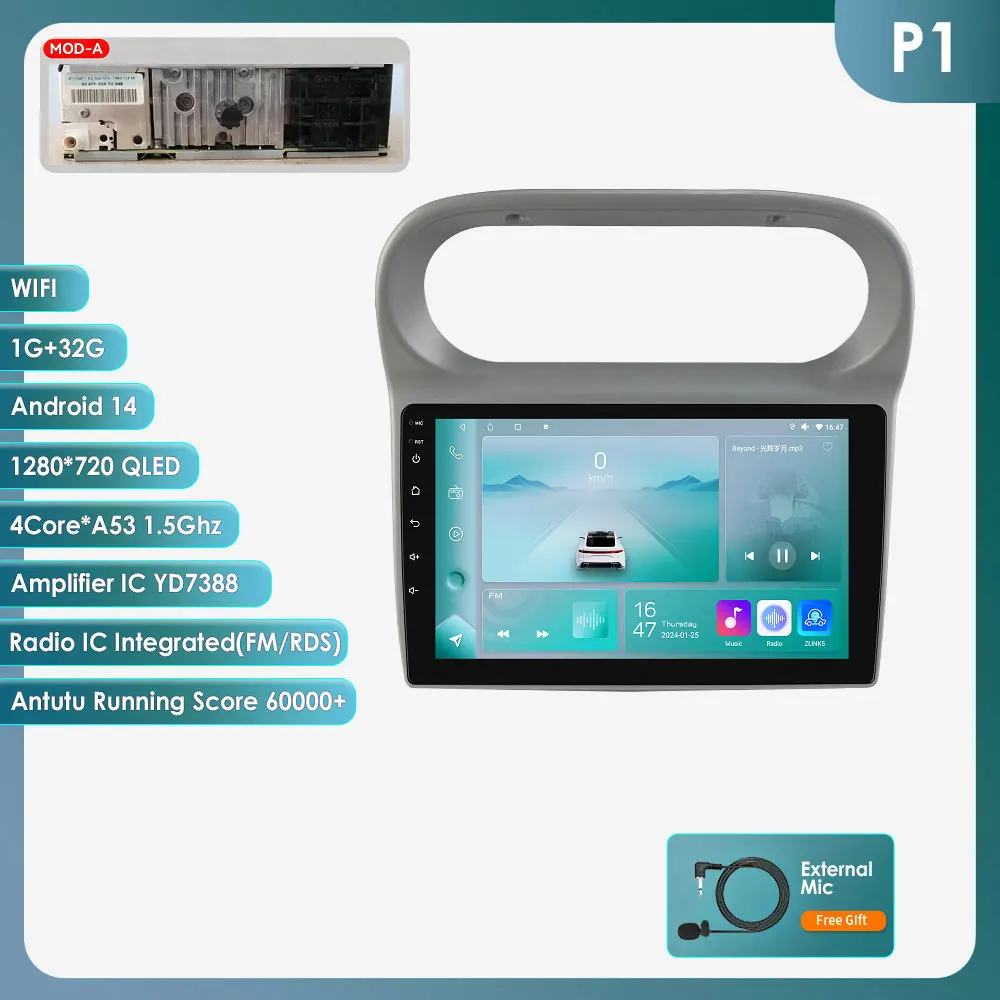 8CORE Android Autoradio Speler voor Renault Twingo 2005-2013 Draadloze Carplay Auto GPS Auto Multimedia 6115 Touchscreen 360CAM