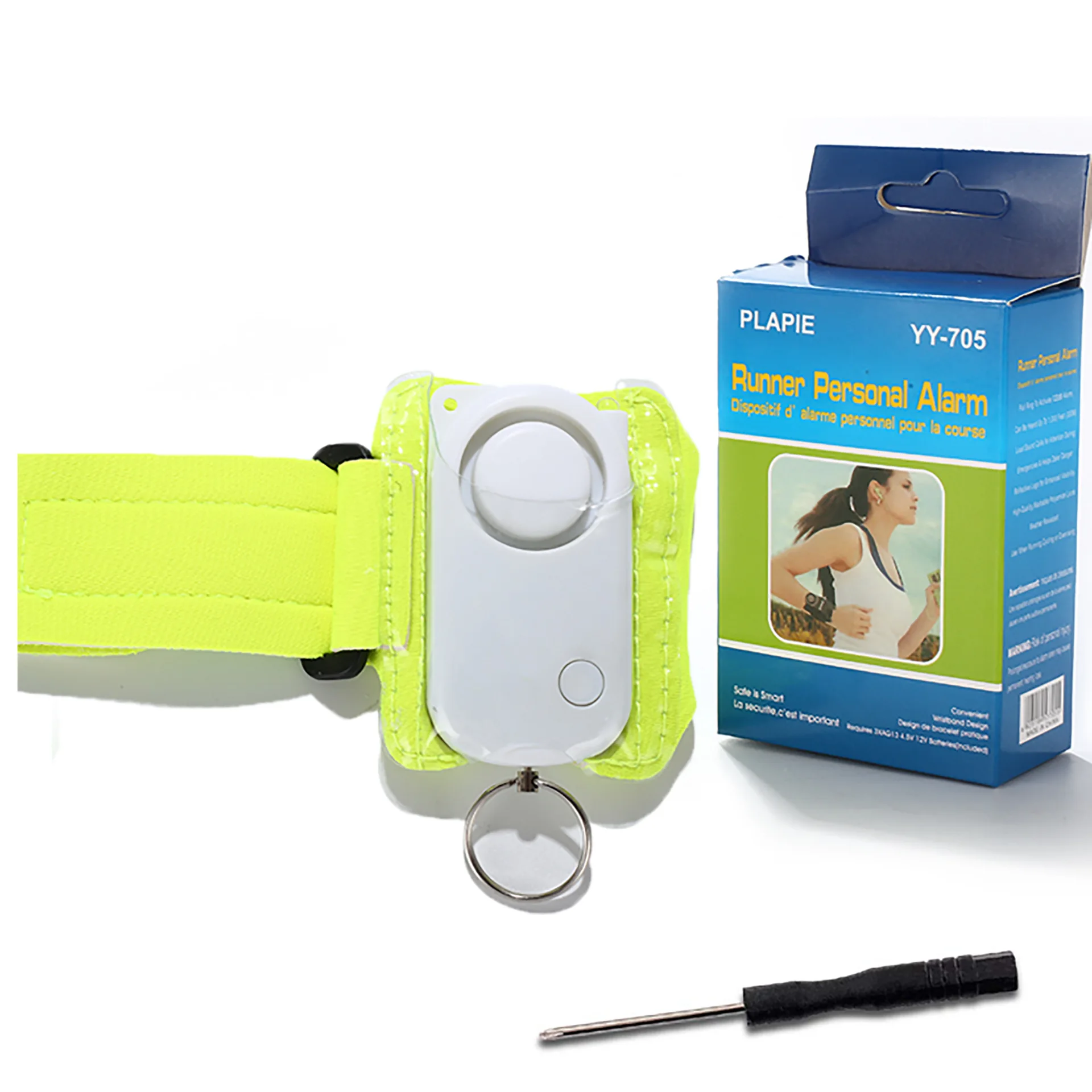 

YY-705 Women's Self-Protection Personal Alarm Wrist Alarm LED Light High Decibel Women's Anti-Loss Device Security