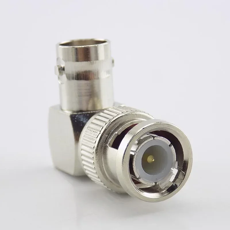 Adapter for CCTV Security Video Surveillance System, 1 Pc BNC Male Connector, L-shaped Right Angle to BNC Female Jacks