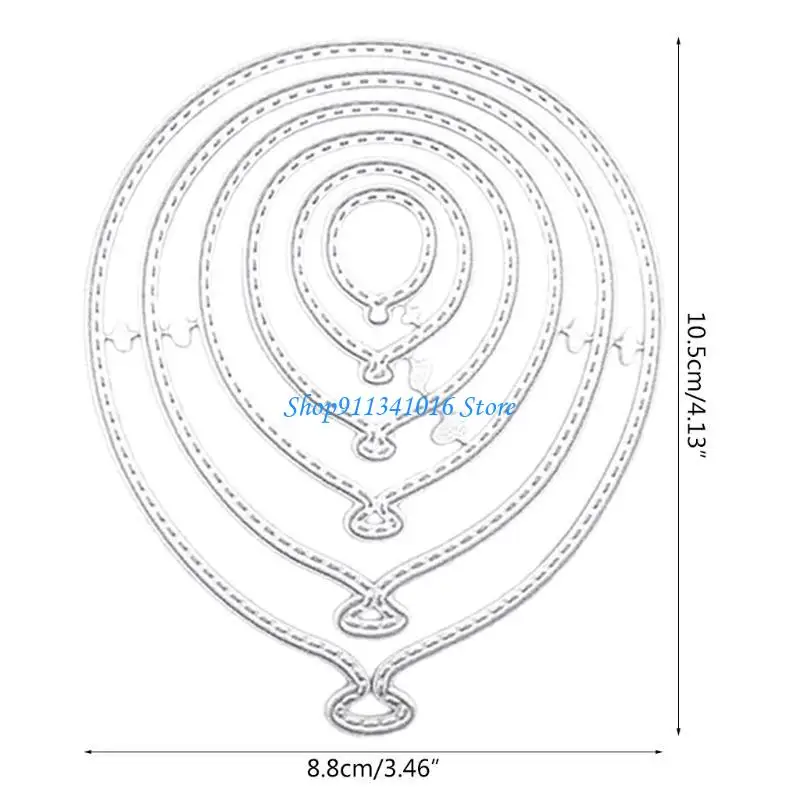 بالون قطع معدنية يموت Stencil DIY بها بنفسك ألبوم سكرابوكينغ ورقة بطاقة قالب قالب النقش الحرفية الديكور #6