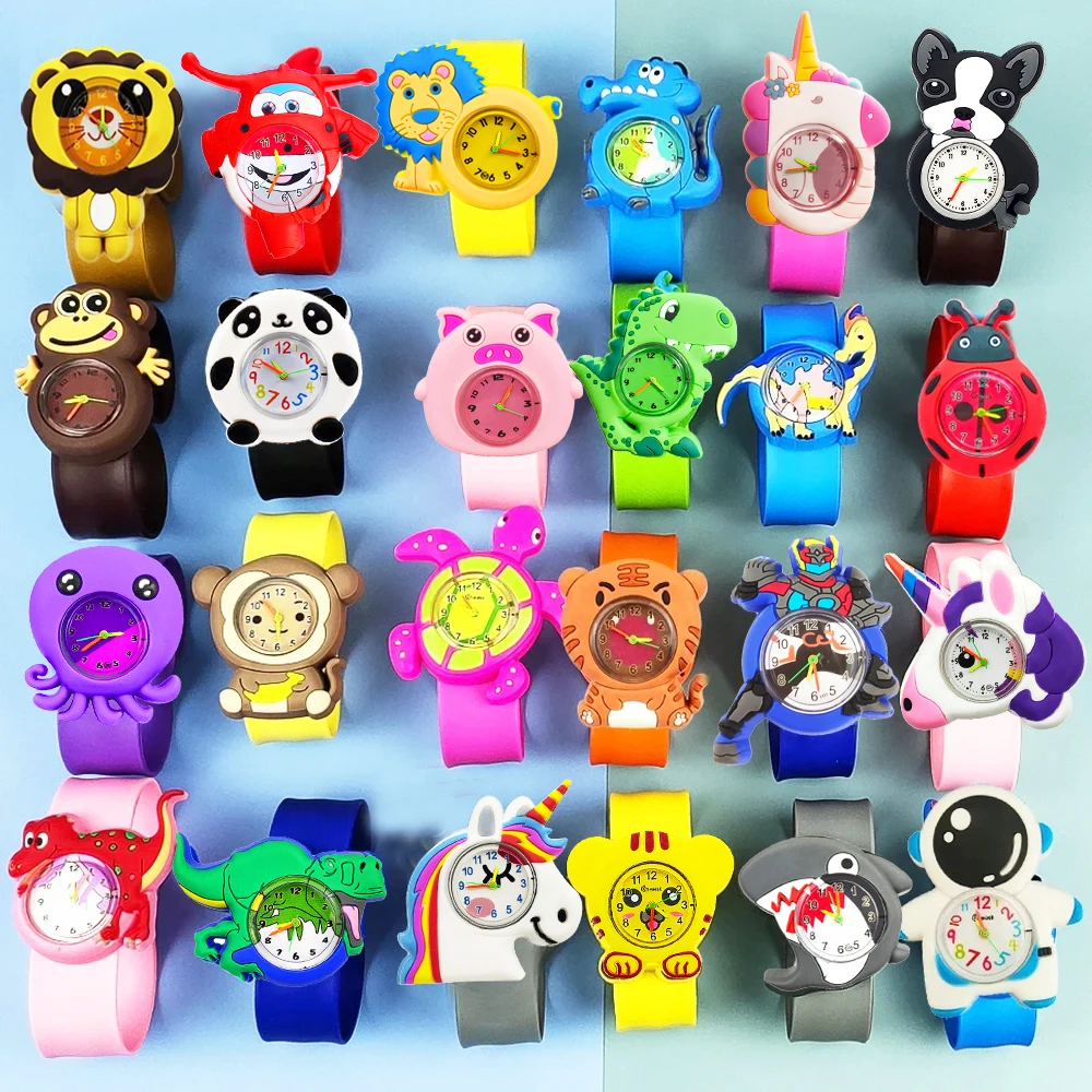 

2025 New Exquisite Children's Watches for Girls Boys Bracelet Silicone Quartz Wristwatch Birthday Gift Kids Study Time Toy Watch