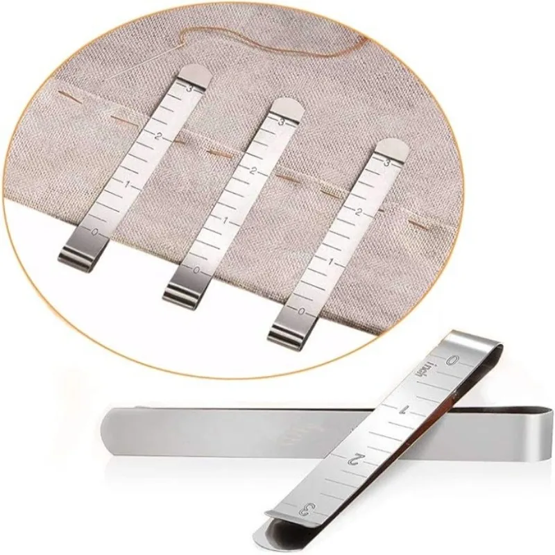 11cm Stainless Steel Sewing Clip Graduated Wear and Corrosion Resistance Retaining Clips Measuring, Fixing, Sewing Tools