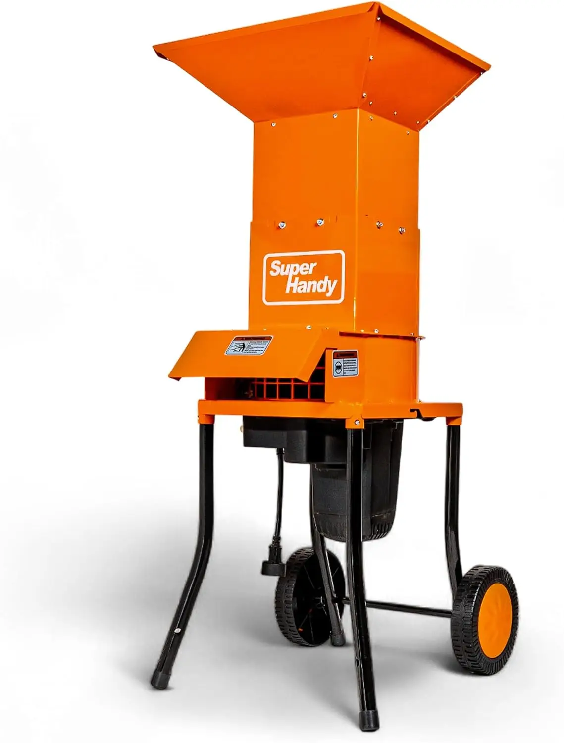 Electric Leaf Mulcher Shredder - Steel Construction, 15-AMP 120V AC Motor, 11