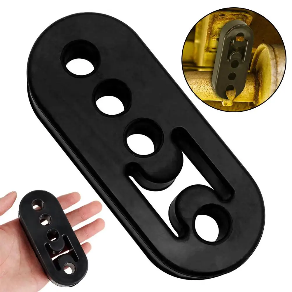 1pc Exhaust Car Hangers Universal 12mm 4 Holes Mount Brackets Hanger Rear Rubber Muffler Hanger For Protecting Car System N0F5