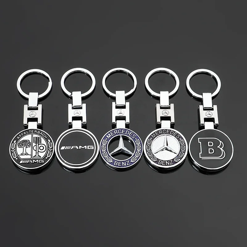 Auto Sleutelhanger Sleutelhanger Auto Embleem Sleutelhanger Accessoires Voor Mercedes Benz AMG Smart GLC Brabus W204 W205 W124 C200L W108 W168