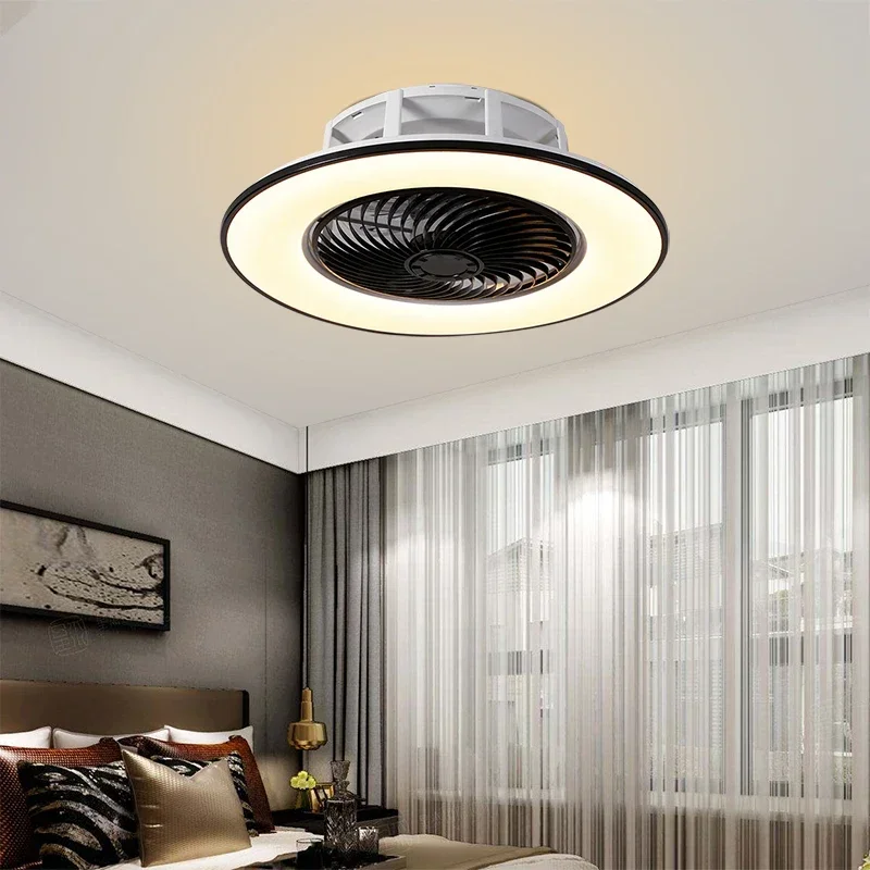 modern LED lighting remote control chandelier Ceiling Flush Mounted Ceiling Fans With Light Illumination bedroom livingroom lamp