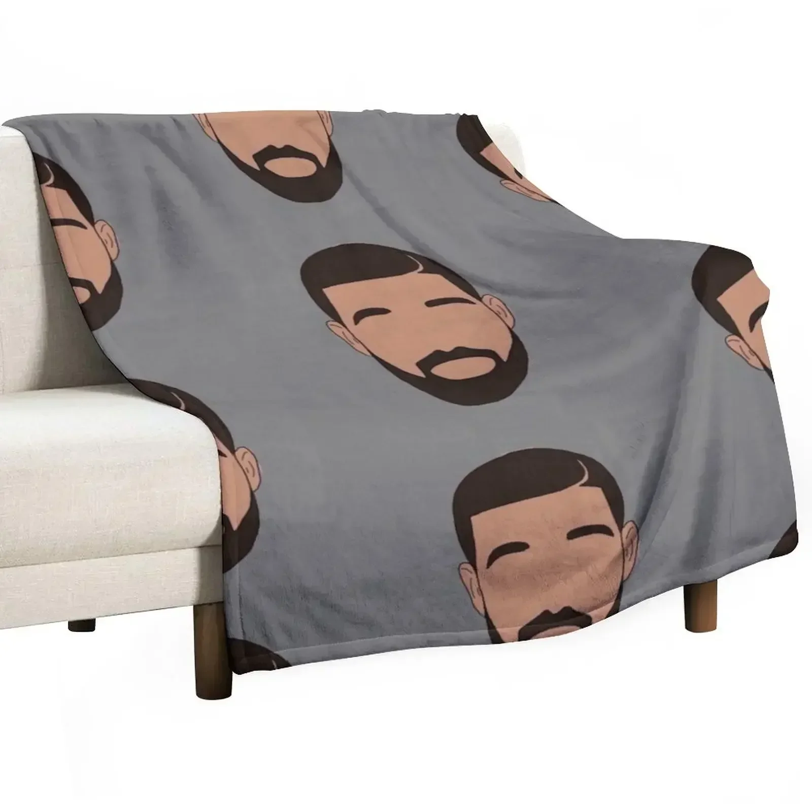 

Drake head Throw Blanket Color Fast Cozy Throw Blanket