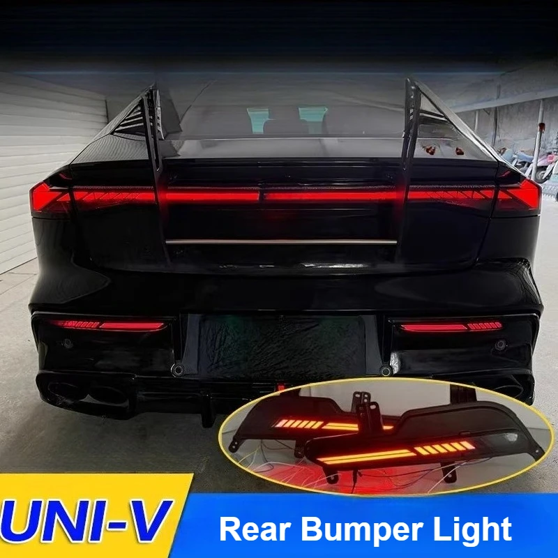 

For Changan UNIV 2022 2023 Rear Bumper Light Led Water Flowing Brake Turn Signal Lamps Auto Taillight Modification Accessories