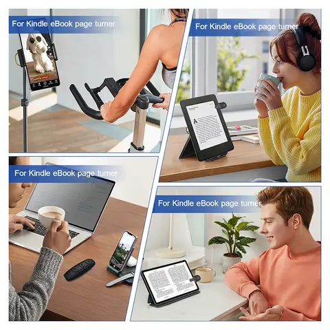 Sidvändare för Clicker Sidvändare Fjärrstyrd sidvändare för Android-surfplattor iPhone Läsromaner för Kindle Tillbehör 6 best sales Kindle-fjärrkontrollen - №6