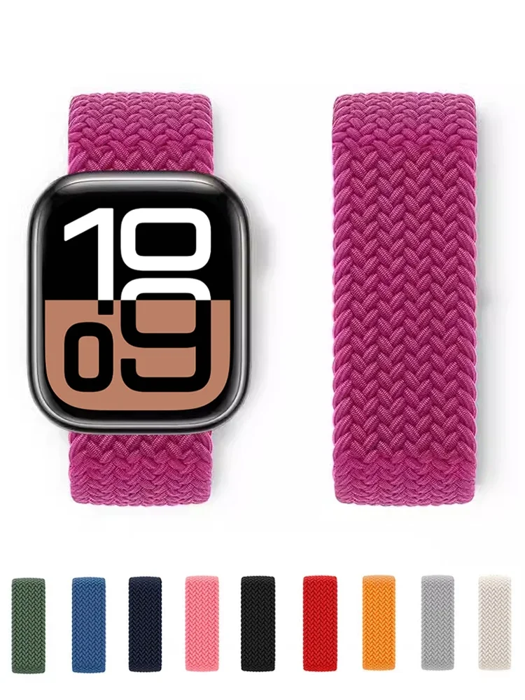 الأشرطة لساعة أبل 10 الفرقة 42 مللي متر 46 مللي متر 44 مللي متر 45 مللي متر 41 مللي متر 40 مللي متر سوار مضفر كوريا iWatch سلسلة 9 7 8 5 SE 6 Ultra 2 49 2027 #1