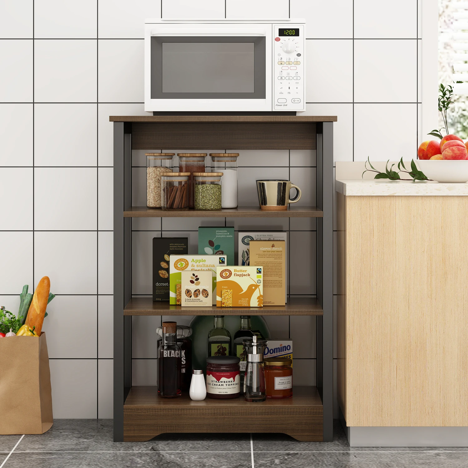 

Wild Oak Adjustable Shelving Unit for Living Room, Bedroom, Home Office