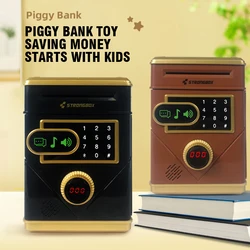 Elektronisches Sparschwein für Kinder, Spielzeug, automatische Geldkassette mit Passwort, sichere intelligente Spardose, Sparschwein, automatisches Bankfahren, Geschenk für Kinder