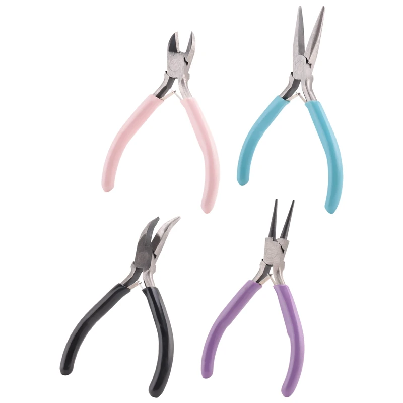 4 Pack Jewelry Pliers Jewelry Making Pliers Tools Kit For Wire Wrapping Earring Craft Making Supplies