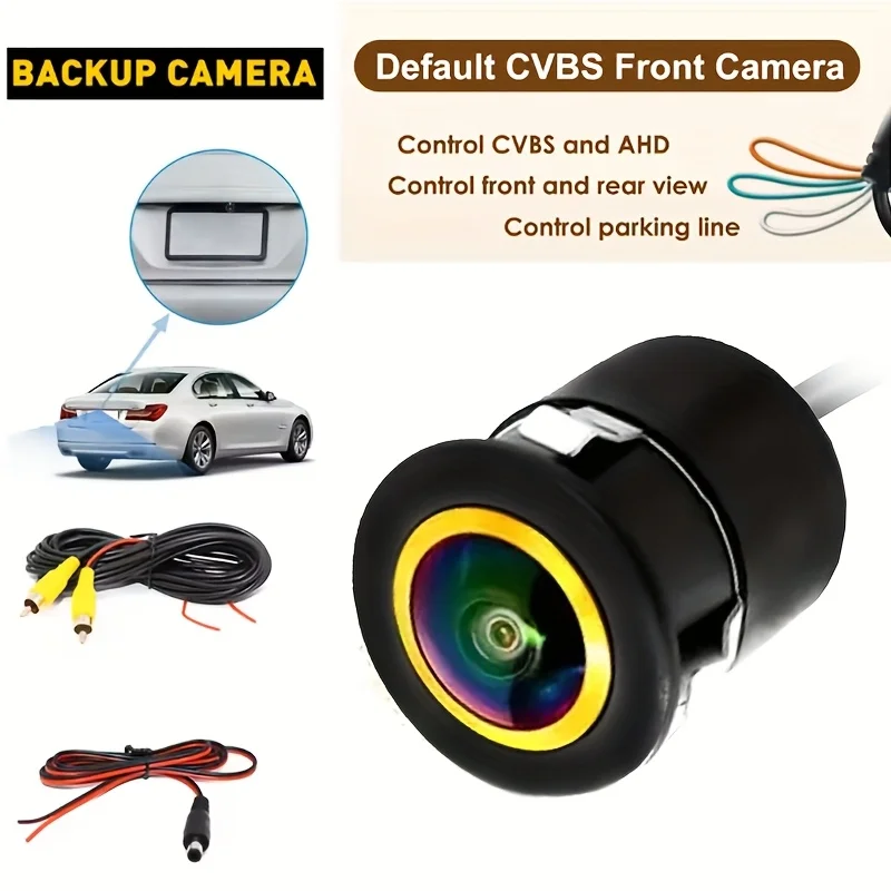 AHD 1080P/CVBS Fisheye Rückfahrkamera mit Nachtsicht, für SUV, Pickup, Wohnmobil, Traktor, Lieferwagen, LKW, Wohnmobil