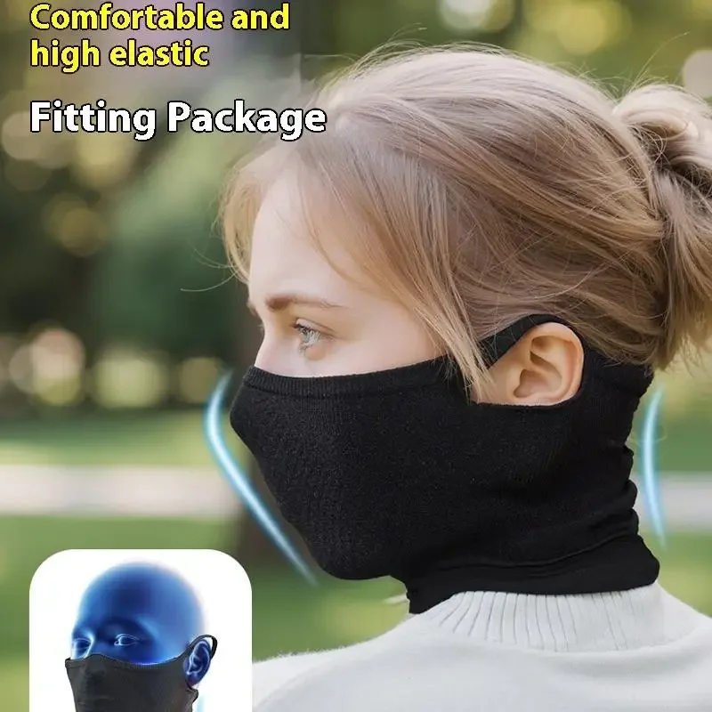 

1Pcs Autumn/Winter Sport Bandana Cycling Bike Hanging Ear Face Cover Reusable Masks Hiking Camping Neck Gaiter Scarf