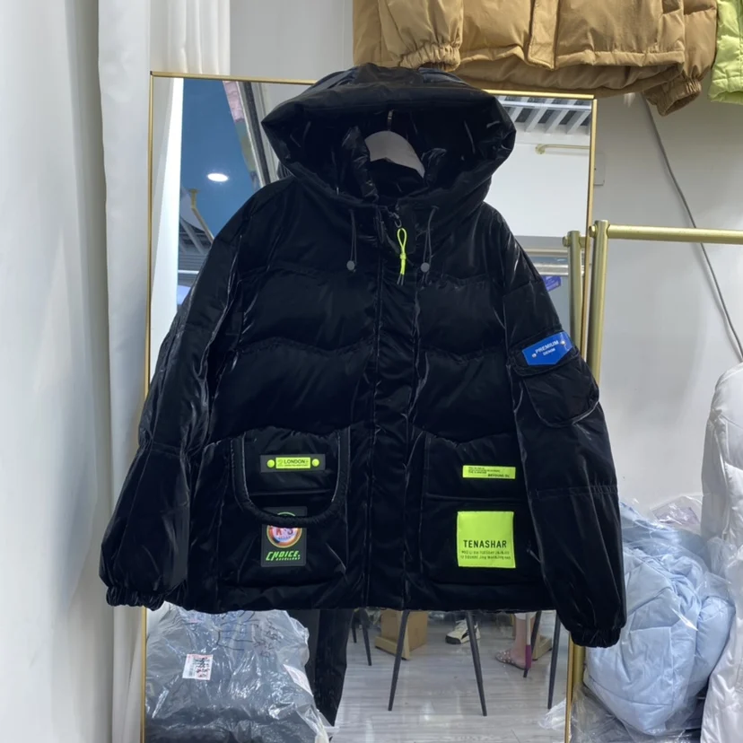 2023 Winter Tooling piumino da donna coreano con cappuccio 90% piumino d'anatra bianco manica lunga tuta Casual piumino caldo