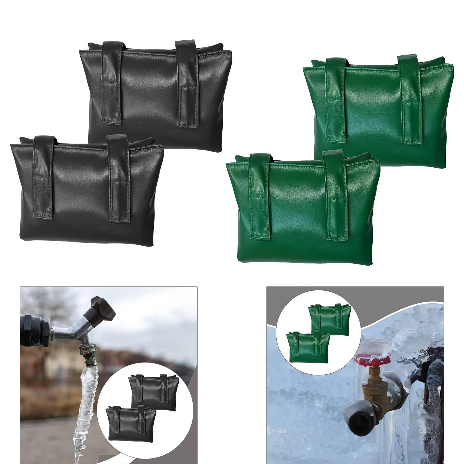 

2Pcs Outdoor Faucet Covers,Insulation Socks,Insulated Tube Covers Freeze