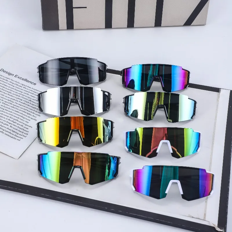 8-piece Set Day and Night Windproof & Sunshade Instagrammable Colorful Sunglasses Unisex Outdoor Goggles