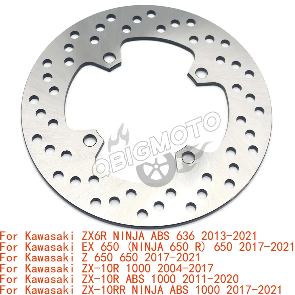 

ZX10RR 2021 Motorcycle Rear Brake Disc Rotor For Kawasaki ZX-10RR ZX6R NINJA ABS 636 1000 2017-2020 EX650 Z650 ER6F ER6N 650