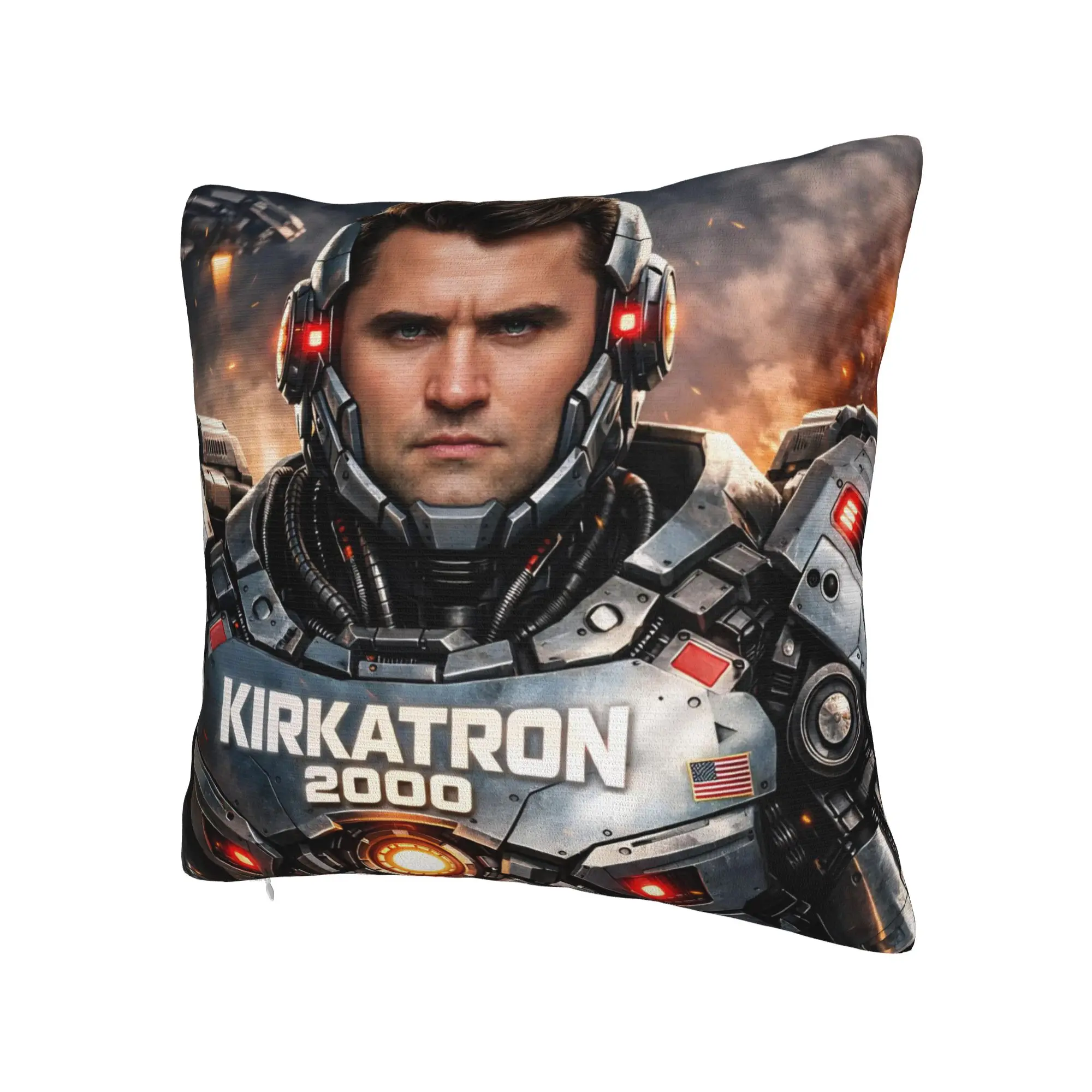 Charlie Kirk Funny Meme  Pillow Covers Merchandise Printing Cushion Cover Decorative Throw Pillow Case Cover Home Multiple Sizes