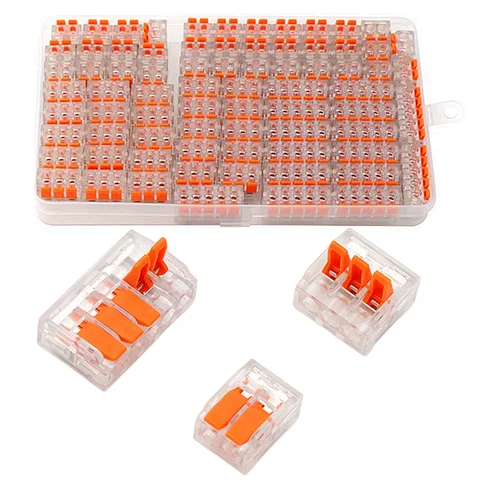 10-75 Pcs 주황색 범용 유형 빠른 플러그인 터미널, 전기 장비 커넥터, 와이어 커넥터 터미널, 250V/32A