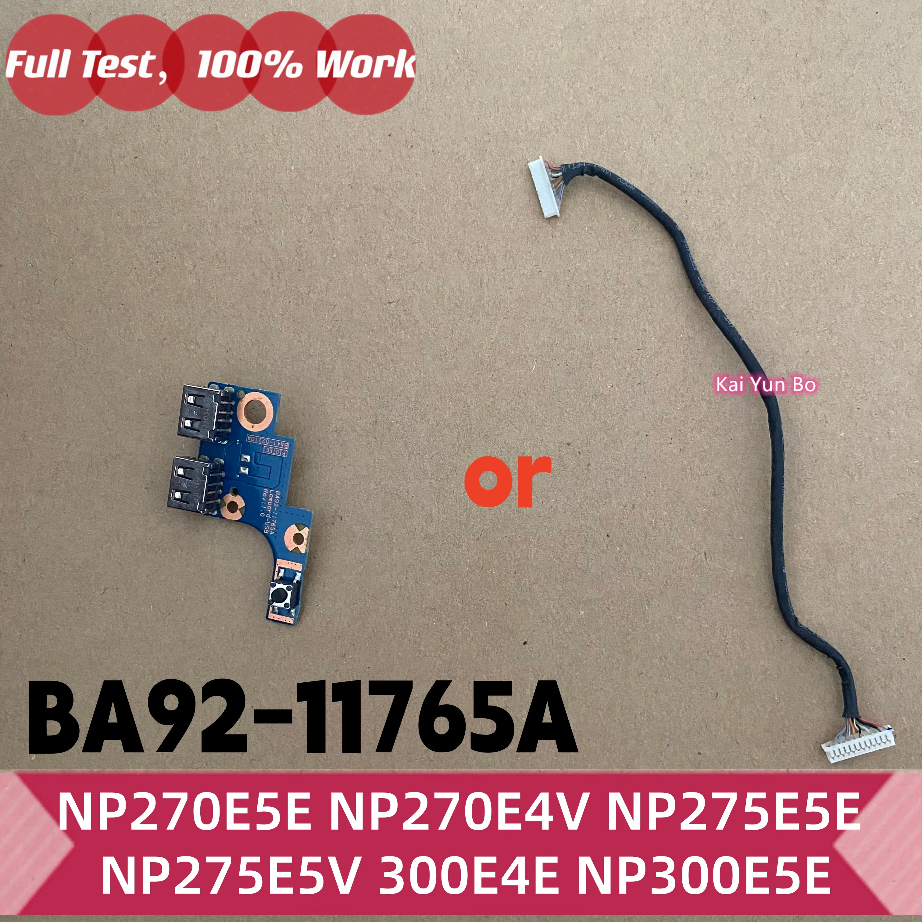Placa ou Cabo do Botão de Energia USB para Laptop BA92-11765A para Samsung 270E NP270E NP270E5E NP270E4V NP275E5E NP275E5V 300E4E NP300E5E