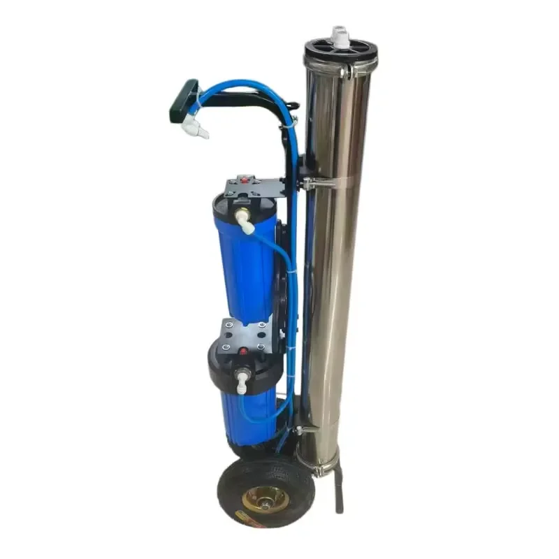 Portable Manual 3 Stage RO Di Water Filter System for Window Cleaning Household & Outdoor Use RV Compatible