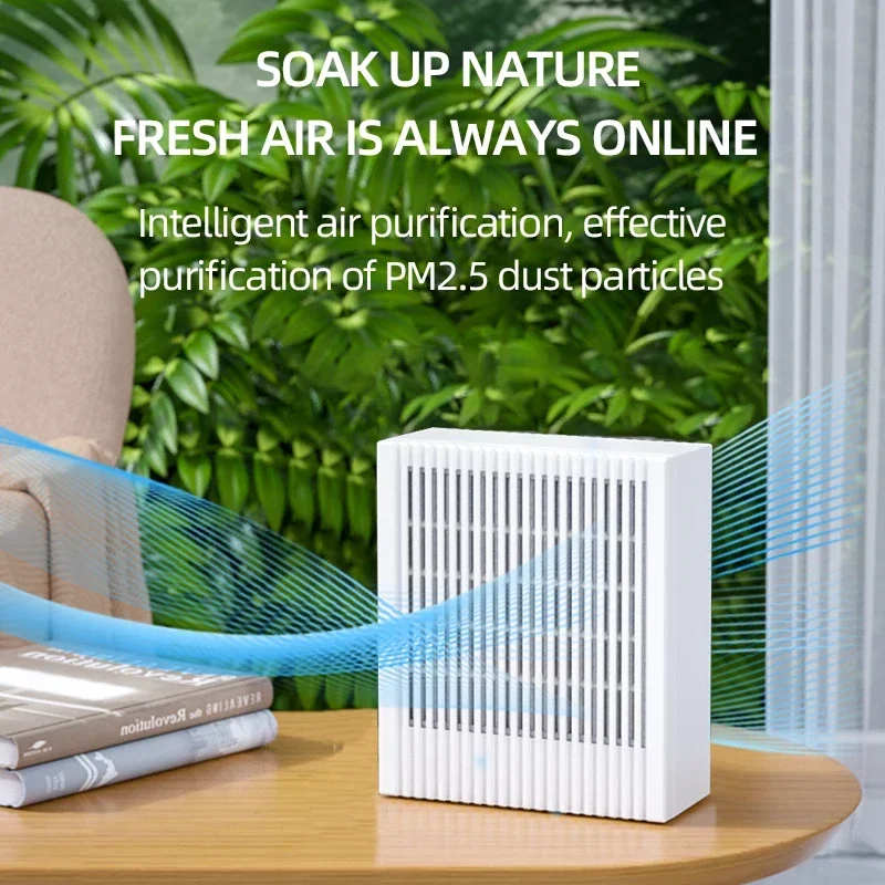 Remove Smoke Odor Formaldehy Air Cleaner HEPA Filter PM 2.5 Air Freshener for Car Bedroom Small Air Purifiers