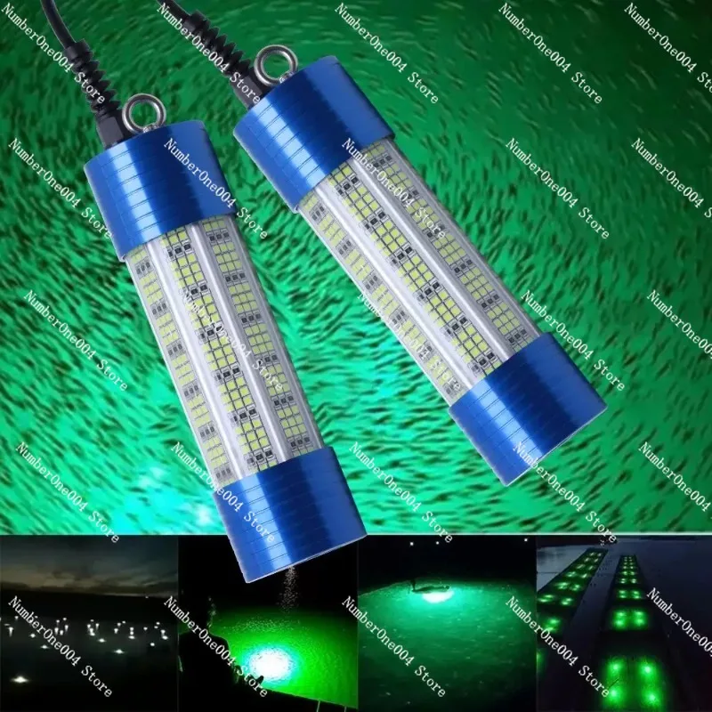 

Underwater Fishing Light DC12V 150W 300W Green White Submersible High Power LED Lure Bait and Finder Lamp Attractant