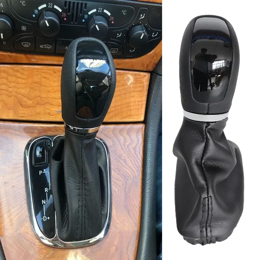 1 PC Black Automatic Gear Shift Knob With Gaitor Boot Fit For Mercedes For Benz W203 W204 Automatic Transmission Car Accessories