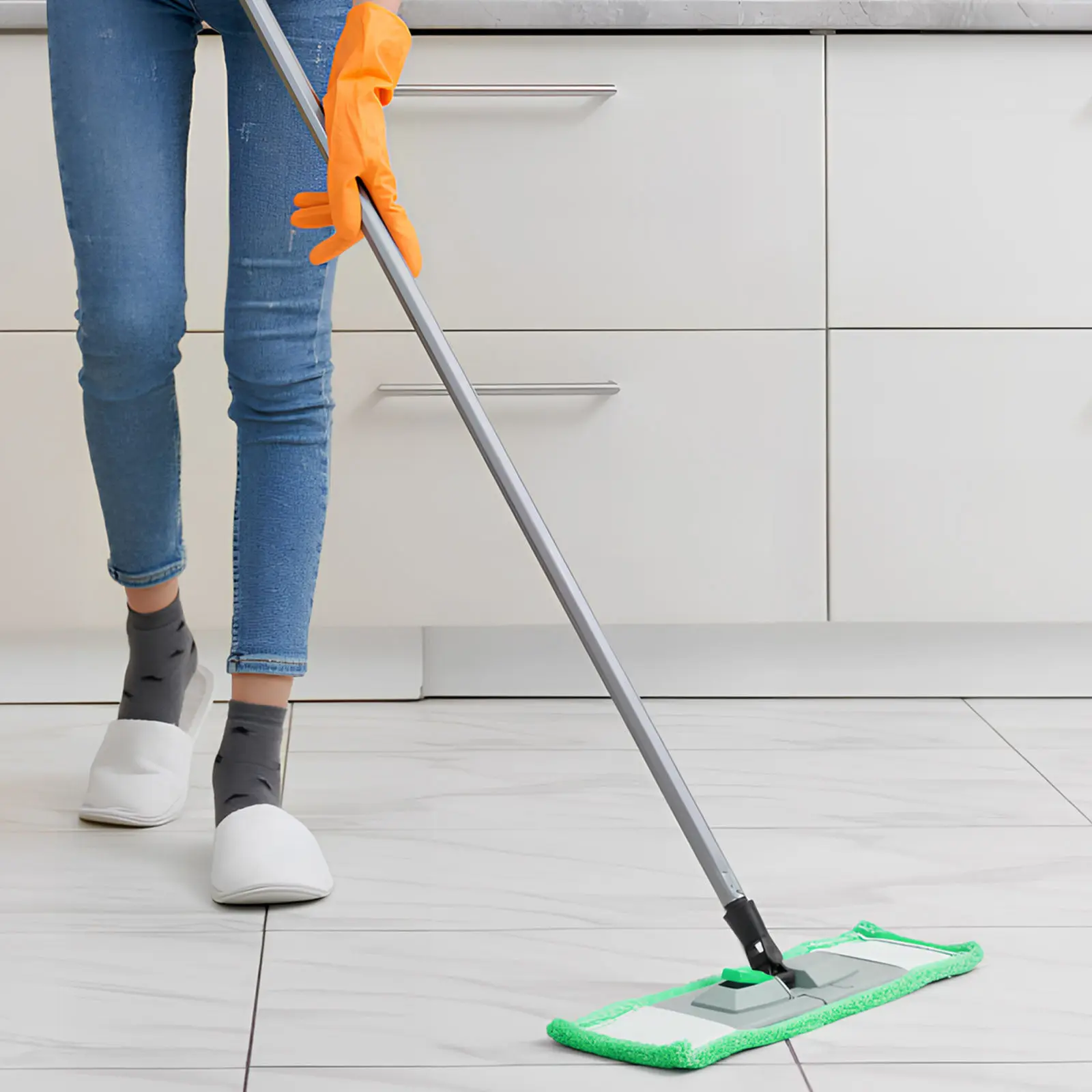 

6Pcs Premium Ultra Fine Fiber Mop Pads Replacement Washable Wet Dry Mopping Cloths Elastic Cleaning Covers