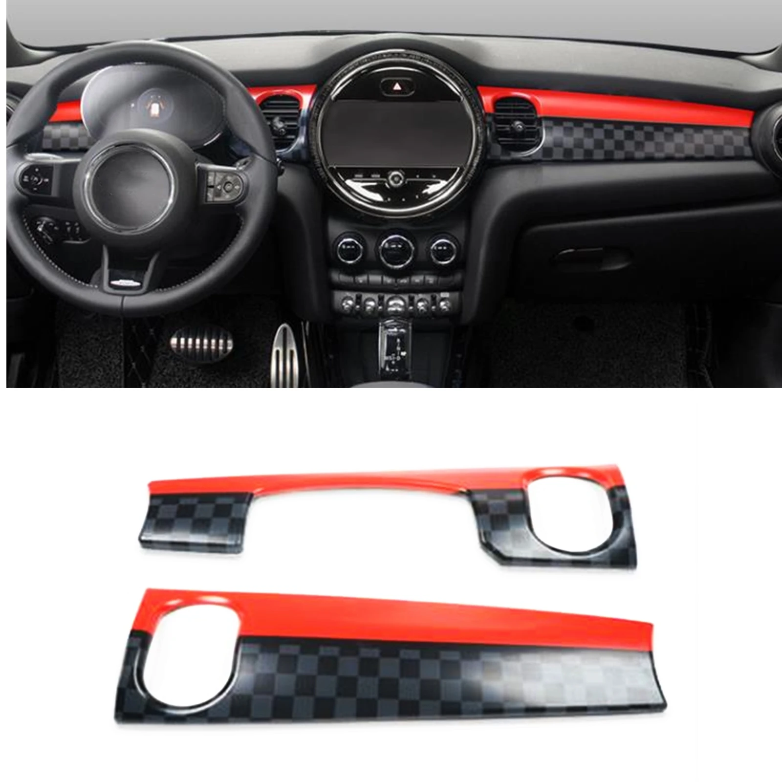 

For BMW MINI Cooper F56 F57 F55 2022-2023 Left Hand Drive Car Dashboard Panel Cover Front Console Dash Board Sticker