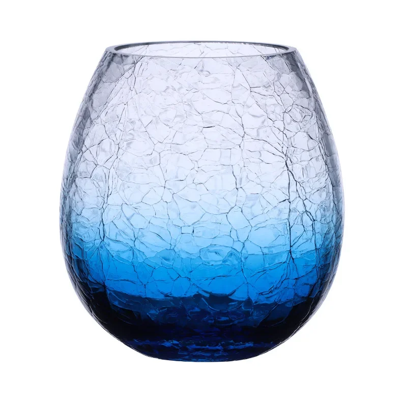 Creative Japanese-style ice-cracked glass  household water glass foreign wine glass whiskey  drinking water cup