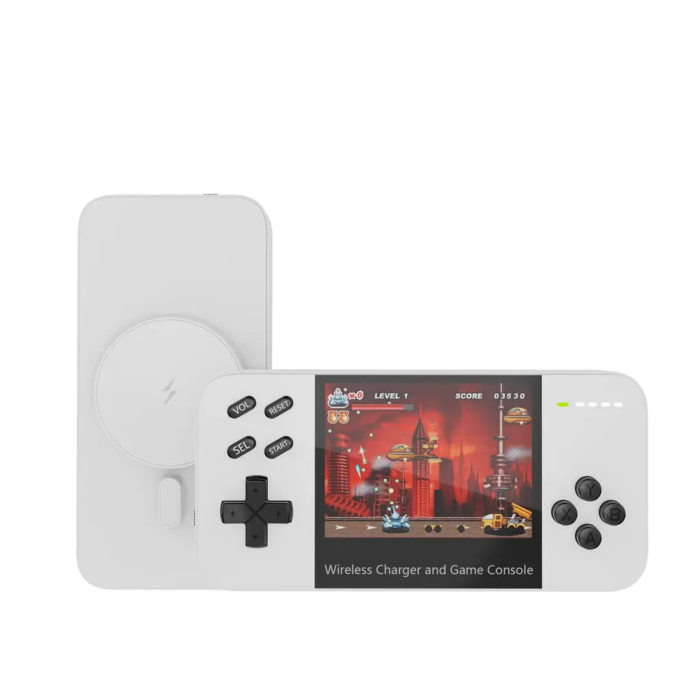 

Portable Retro Handheld Gaming Device 5000mAh Magnetic Wireless Power Bank PD20W Fast Charge 15W Wireless 1500 Retro Games