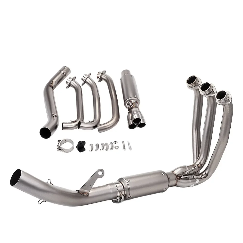 Motorcycle Parts Exhaust System For CF-Moto 675R 675SR-R Stainless Exhaust Header Pipe Muffler Tip Motor Bike Exhaust Kits
