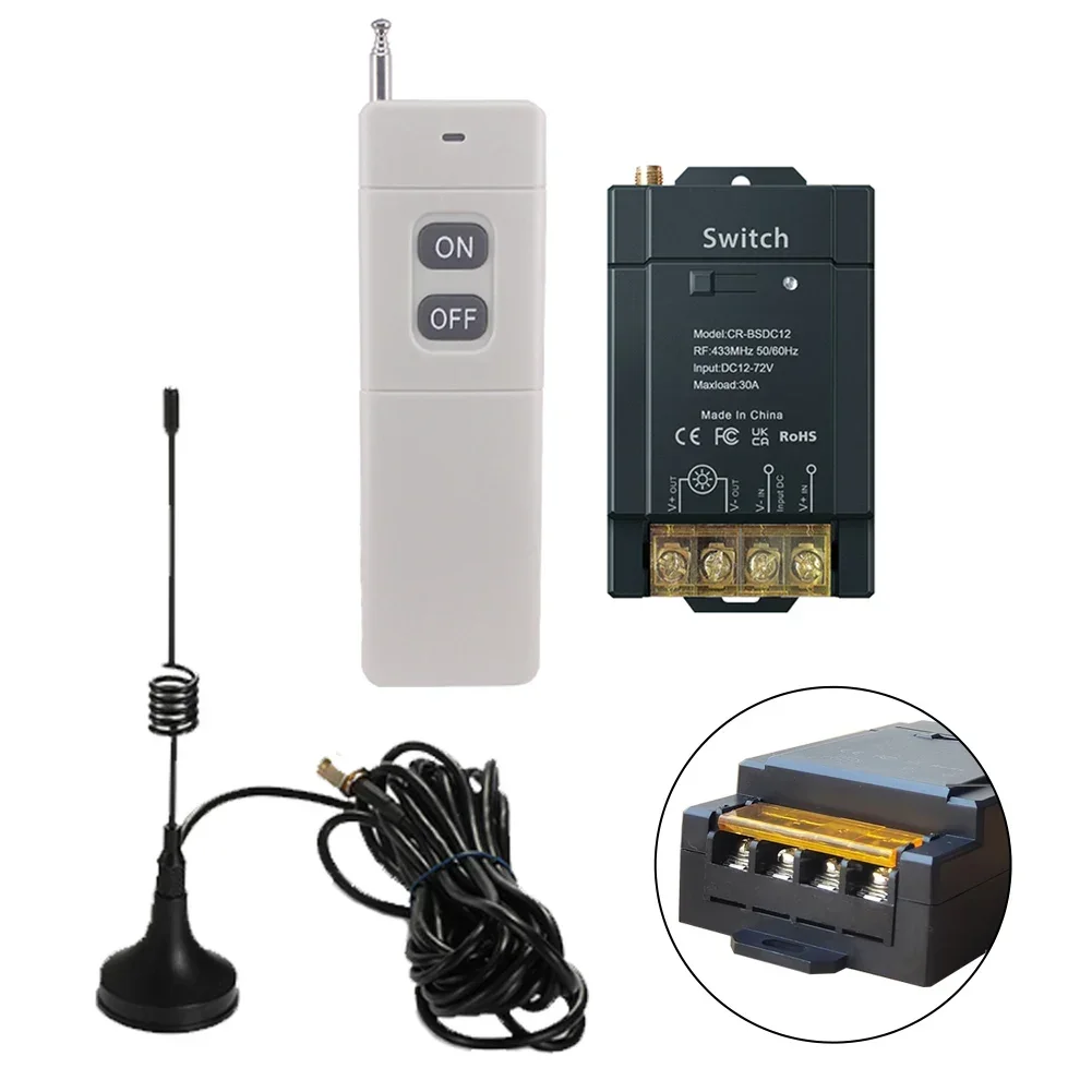 Longer distance Remote Control Switch Fireproof PC Material Shell Easy Wiring Wireless RF Control 3kW Load Power