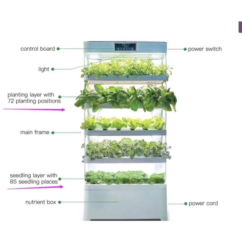 Cabinet Type Hydroponic Home Used Growing Leafy Vegetables Intelligent Vegetable Plant Planter