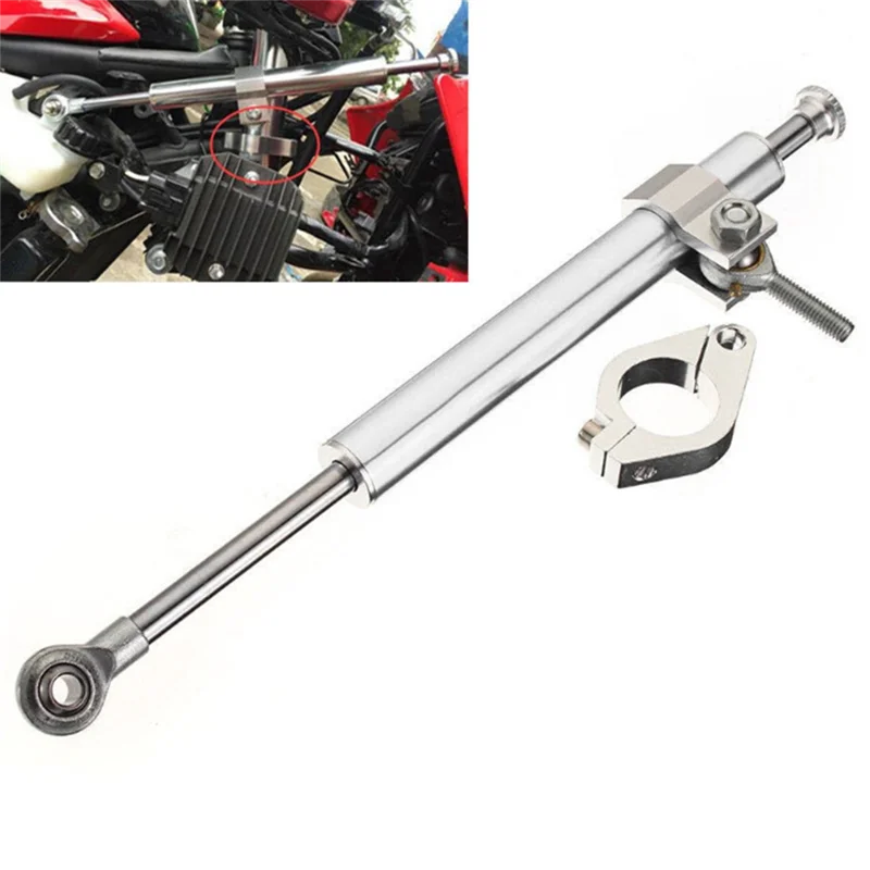 دراجة نارية استقرار التوجيه المثبط 330 مللي متر CNC العالمي لياماها YZF R1 R6 MT07 MT09 النينجا 250 التحكم في السلامة