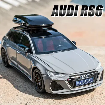 1/24 アウディ RS6 アバントステーションワゴン合金車モデルダイキャストメタルおもちゃの車車モデルシミュレーション音と光子供のおもちゃのギフト