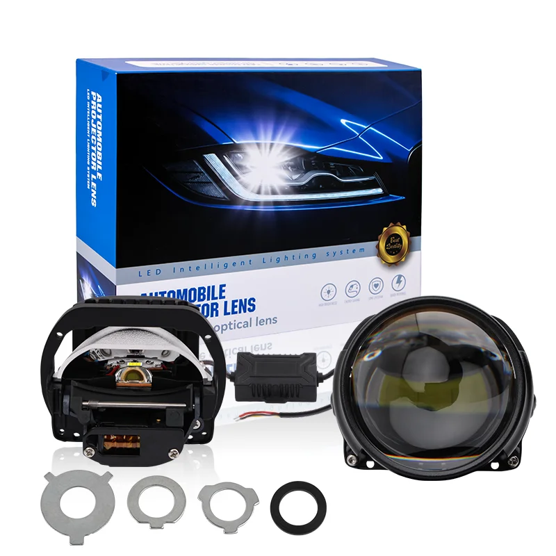 2.5 Inch Bi Led Projector Lens Headlights High Power 110W Car LED Headlights Universal For H4 H7 H11 9005 Headlights Fog Lights