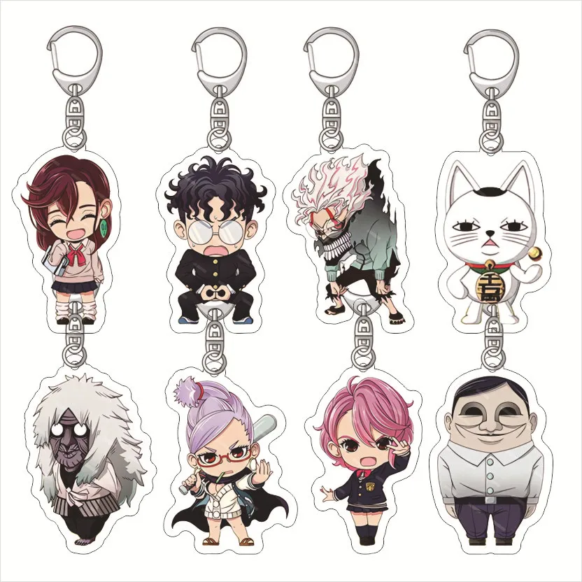 Dandadan Momocute Anime Cartoon Key Ring Keychain Jewelry Girl Pendant Fashion Children Gift Accessories Bag Charms Acrylic